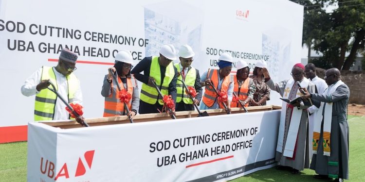 UBA Ghana breaks ground for new head office building
